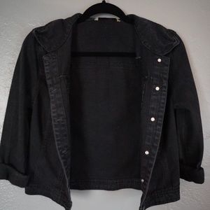 Black jean jacket